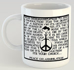 Crucifix Peace or Annihilation 11oz Mug