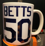 Dodgers World Series 2020 + Name/Number 11oz Coffee Mug