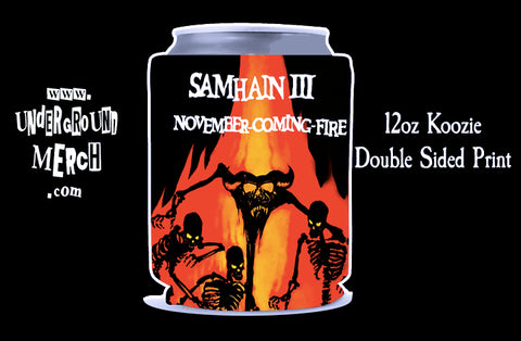 Samhain November Coming Fire 12oz Koozie