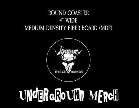 Venom Black Metal Coaster